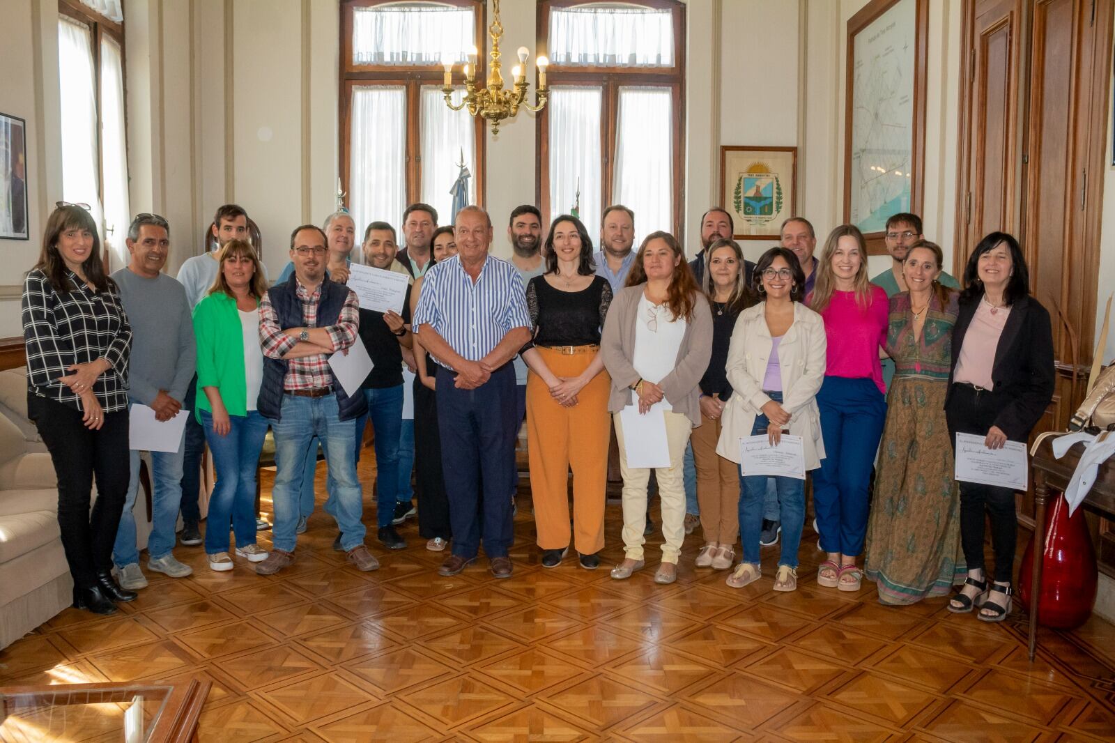 Último día de trabajo hábil de Carlos Sánchez como intendente de Tres Arroyos