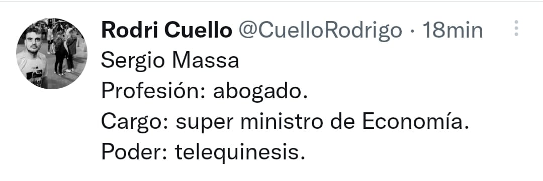 La "descripción" de Sergio Massa.