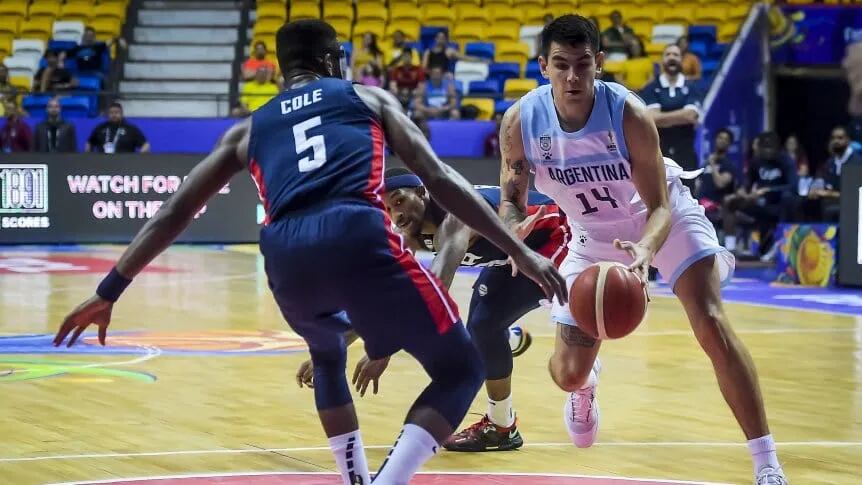 La Selección Argentina de Básquet superó 82-73 a Estados Unidos y se metió en la final de la AmeriCup 2022. Figura: Gabriel Deck. / Gentileza.