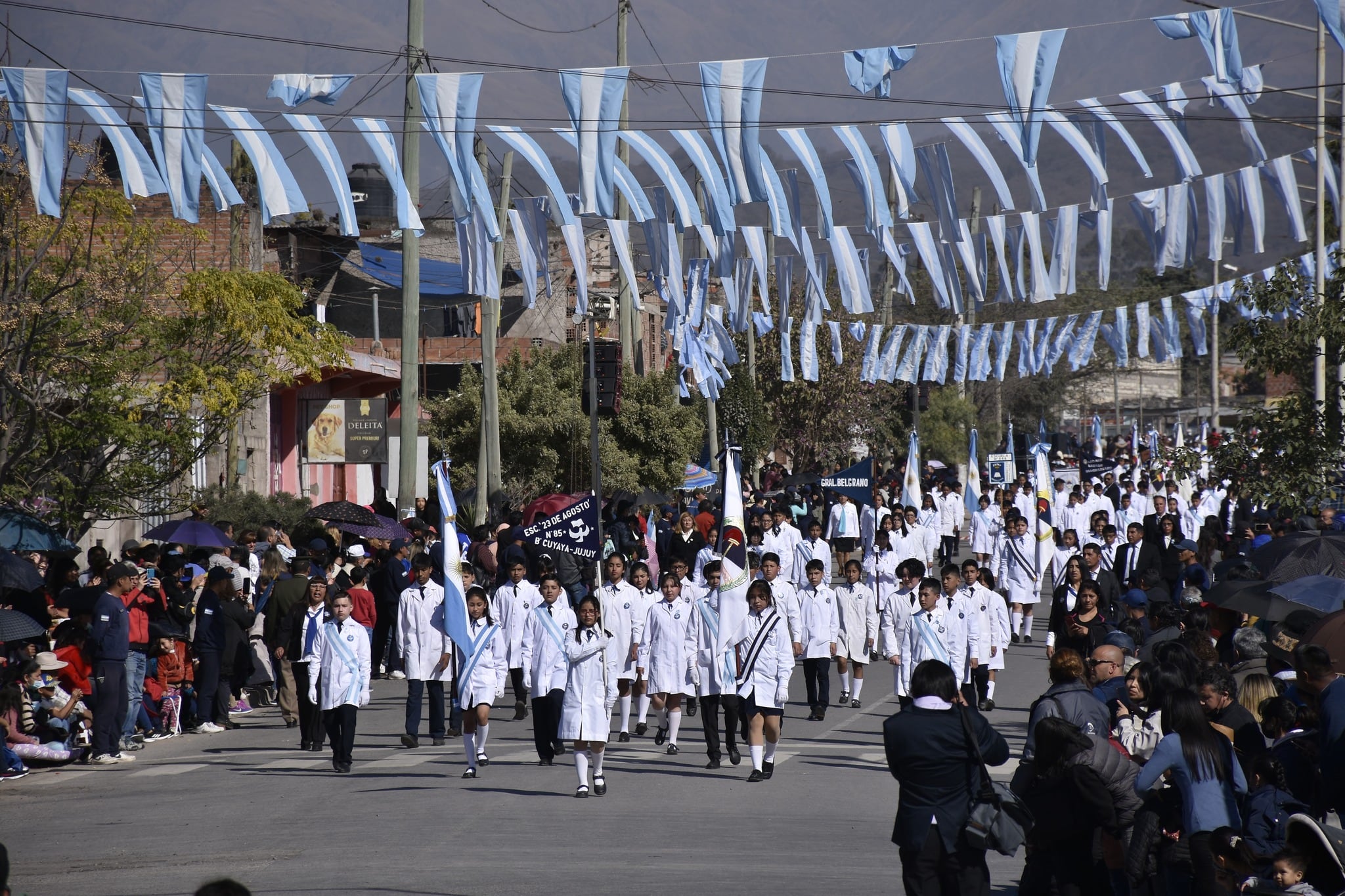 Recuperada la presencialidad, la conmemoración del Éxodo Jujeño volvió a tener un marco multitudinario este martes en el desfile cívico militar y gaucho desarrollado en Alto Comedero.