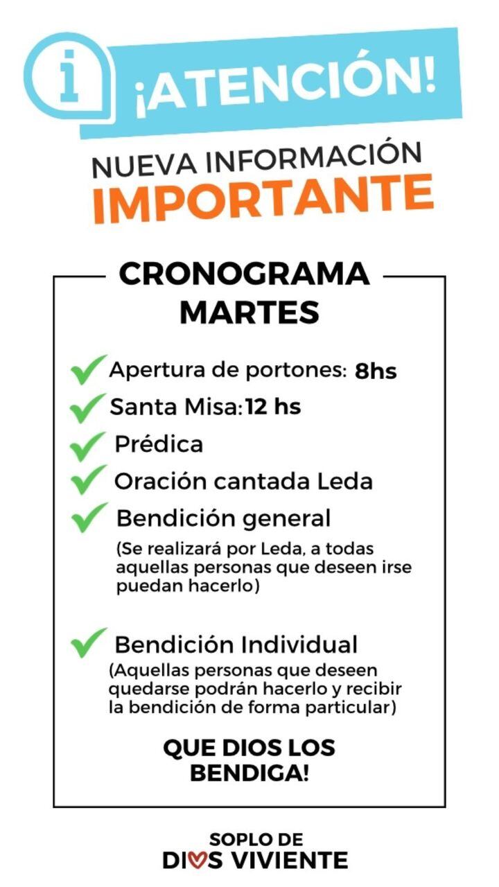 El grupo de oración Soplo de Dios Viviente anunció un encuentro en la ex Rural de Rosario.