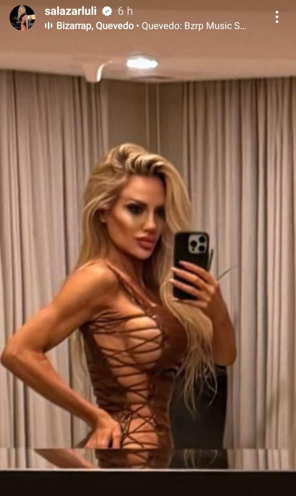 Luciana Salazar subió la temperatura con un vestido ultra sexy