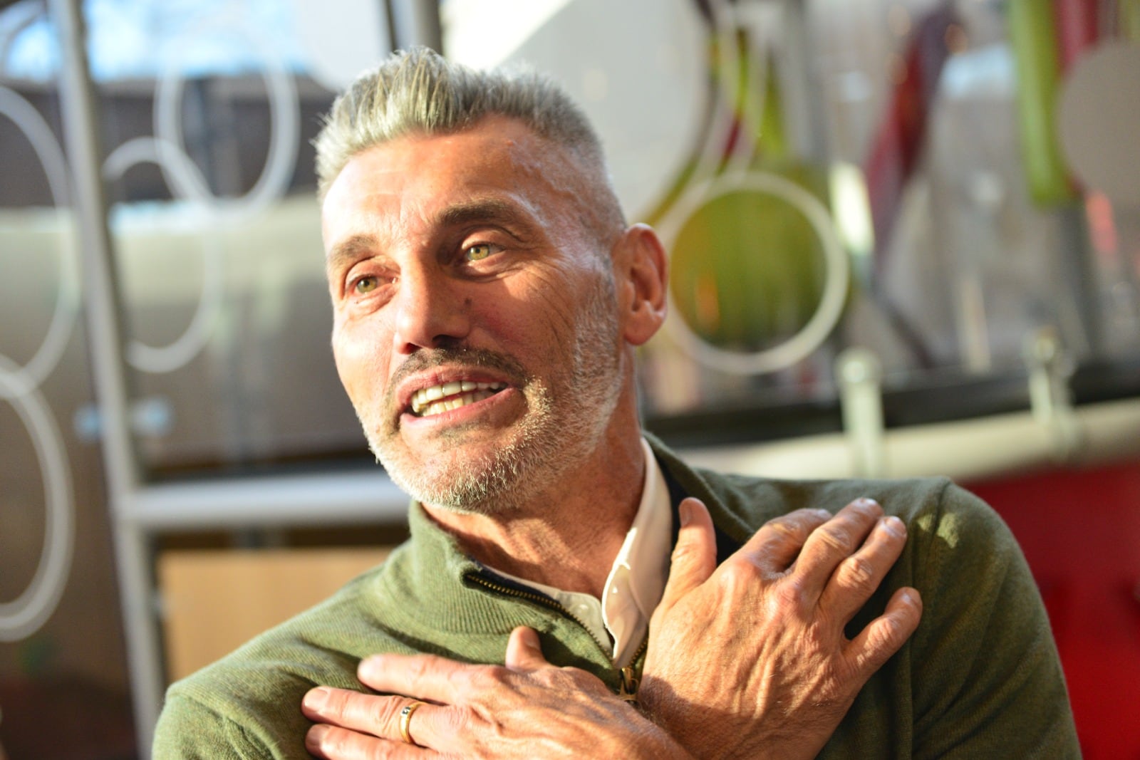 Sergio Goycochea, exarquero y leyenda de la selección argentina, estuvo en la presentación de la hamburguesa Grand Leyenda de Mc Donald's por la Copa América. (Javier Ferreyra / la Voz)