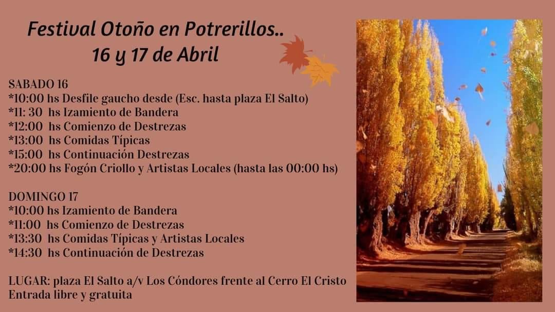 Festival de Otoño en El Salto, Potrerillos.