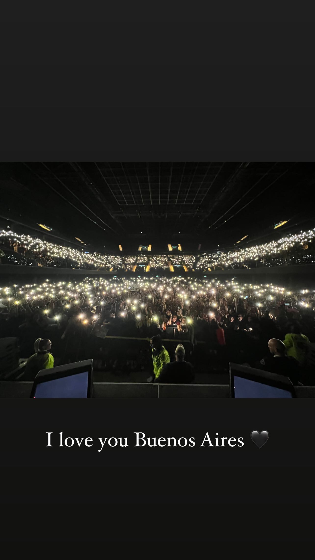 Su mensaje para sus fans del Movistar Arena