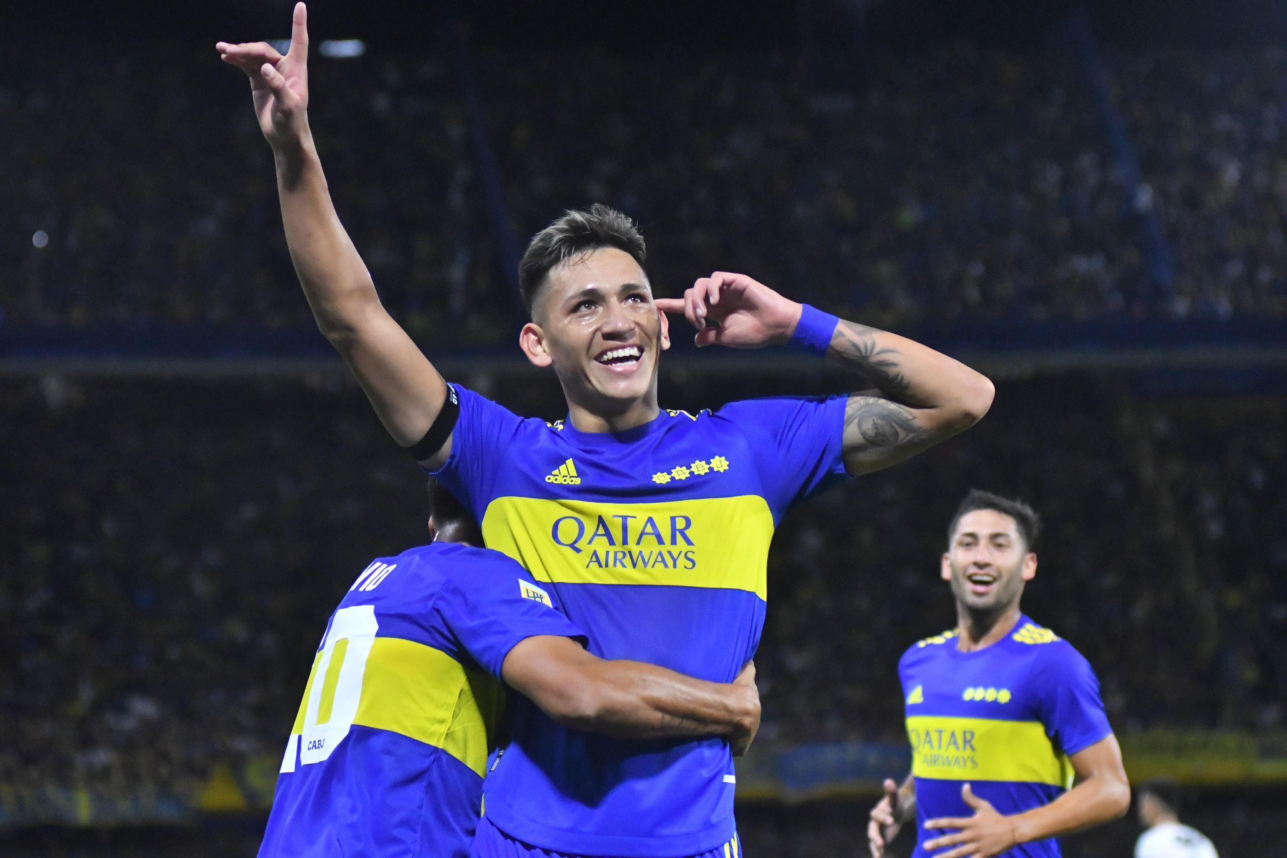 El delantero Luis Vázquez, una de las sensaciones de Boca, que apunta a quedarse con la titularidad en la Copa Libertadores. 