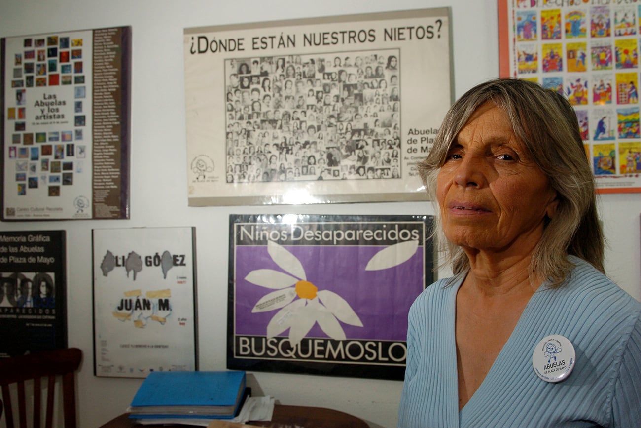 Sonia Torres. Reportaje de 2004 en la Filial Córdoba de Madres de Plaza de Mayo. (Ramiro Pereyra / La Voz)