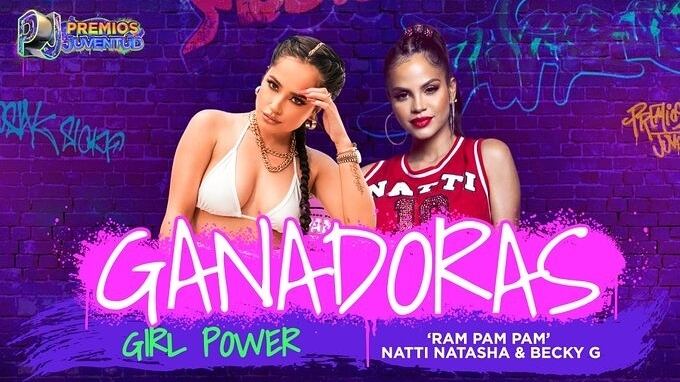 Natti Natasha y Becky G ganadoras de "Girl Power".