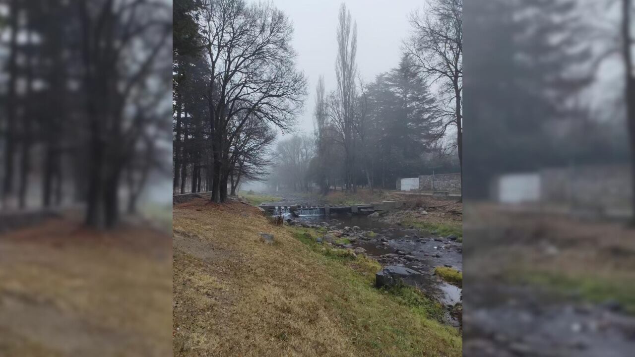 Así amaneció El Trapiche: mirá las postales mágicas llenas de neblina y un paisaje único