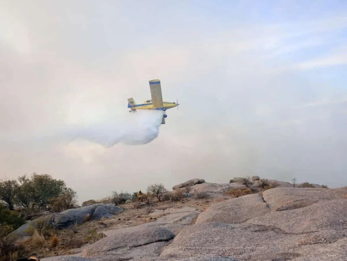 Incendio en Potreros de Los Funes y Los Molles