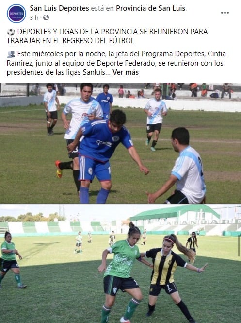 San Luis analiza todos los aspectos sanitarios para que el fútbol local regrese a la actividad.