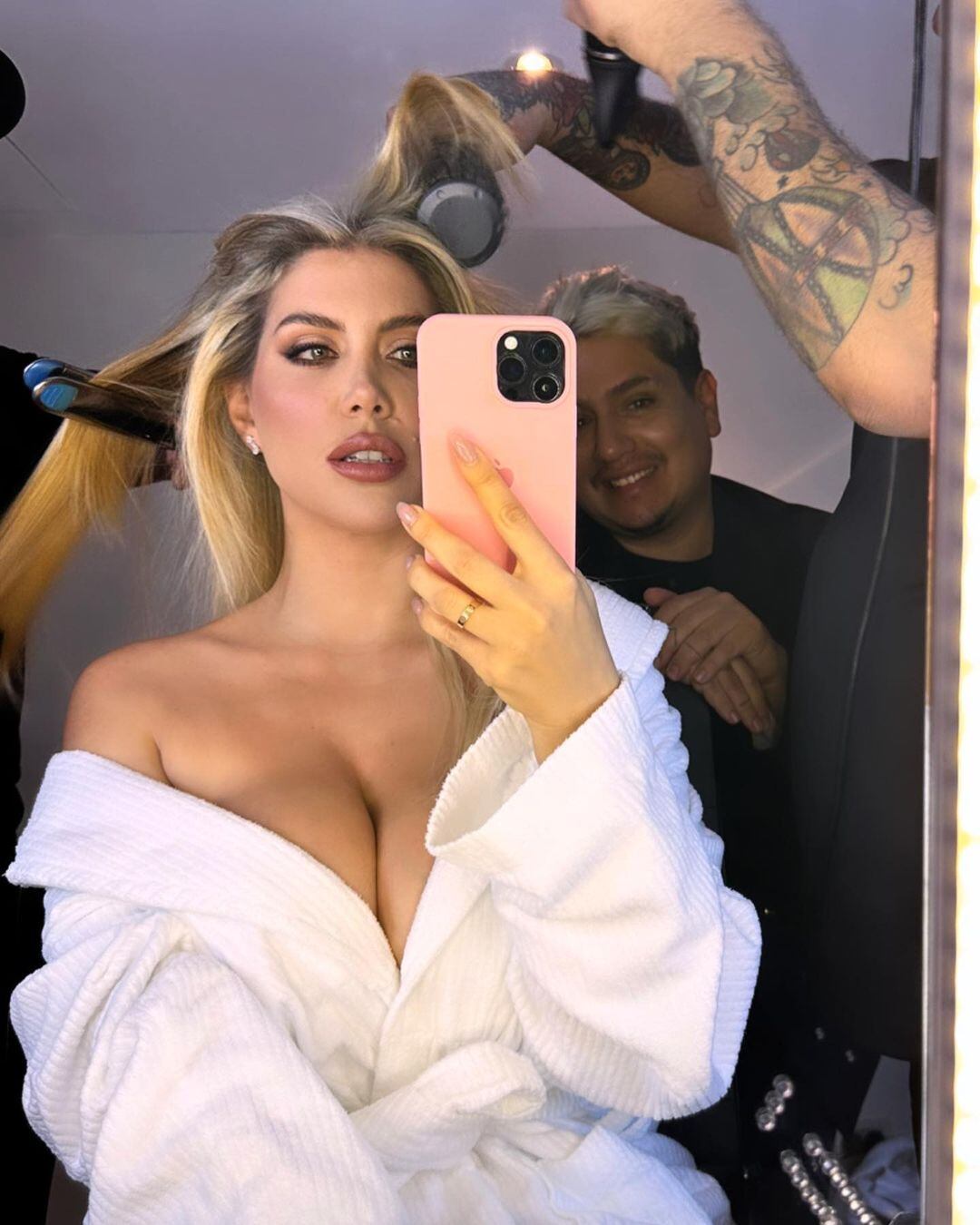 Las fotos subidas de tono de Wanda Nara