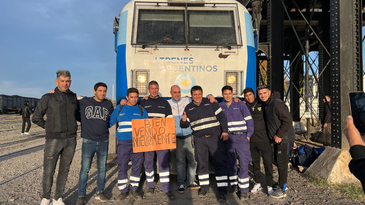 Los trabajadores de Trenes Argentinos llegaron con éxito a Palmira.