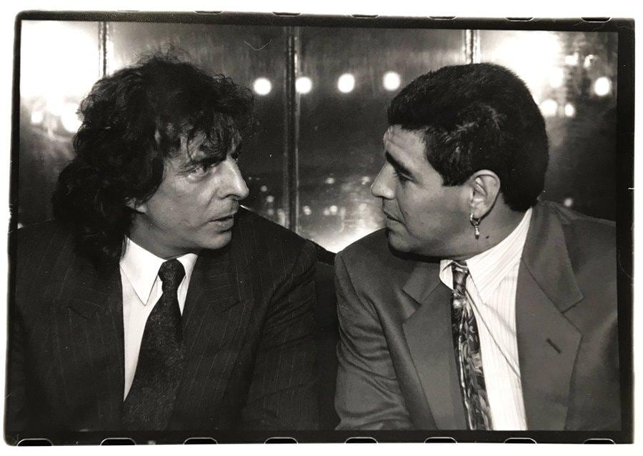 Alejandro Dolina y Diego Maradona (Twitter de A. Dolina)