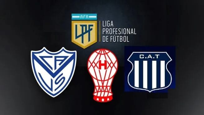 Vélez, Huracán y Talleres, uno de los tres ganará la Liga Profesional. / Gentileza.