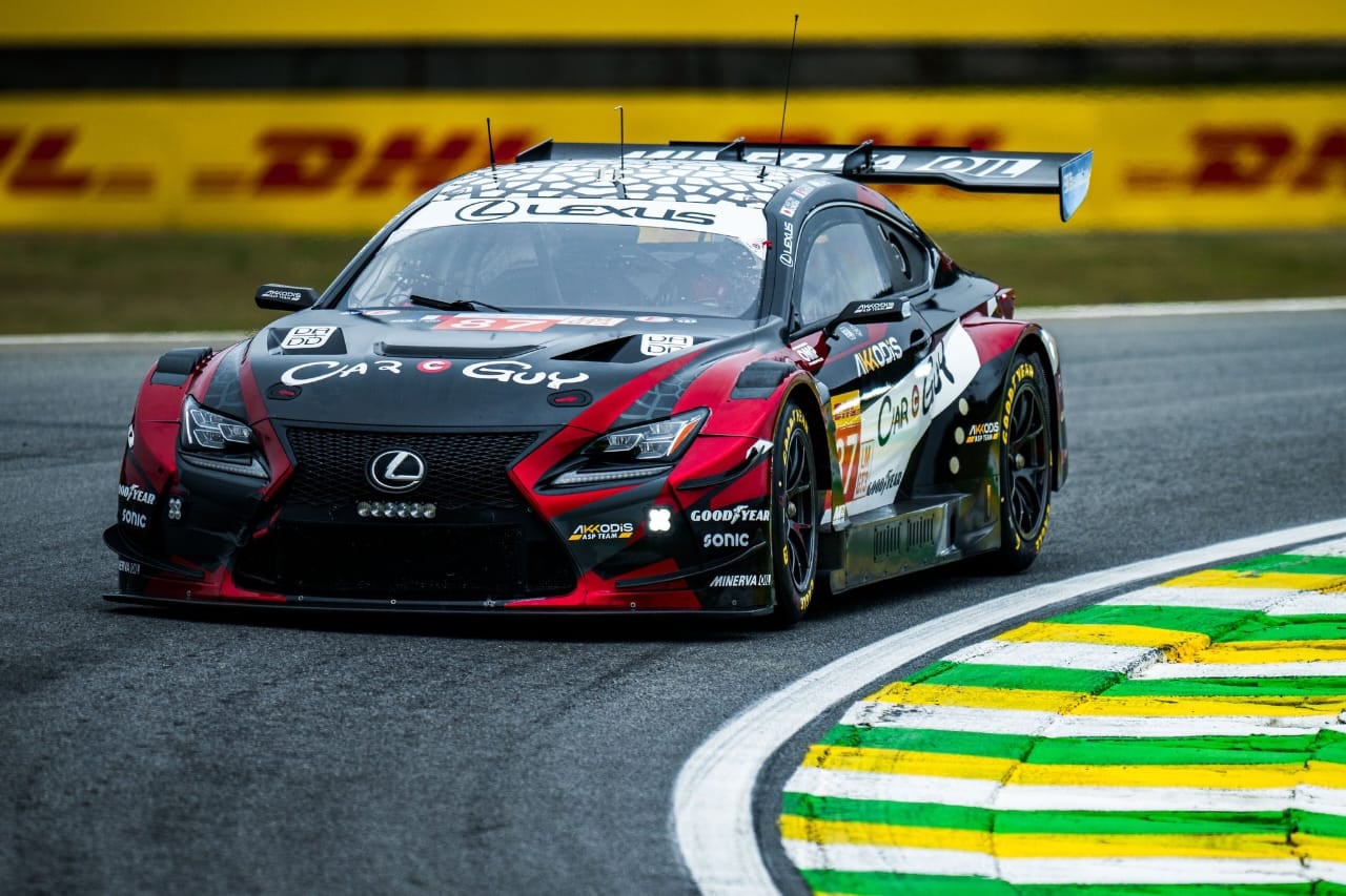 El Lexus de la clase LMGT3, con el que Pechito finalizó 11° en Interlagos.