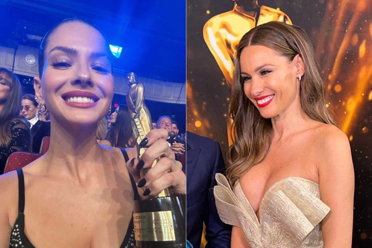 Pampita y la China se encontraron en los Martín Fierro Latino. (Instagram)