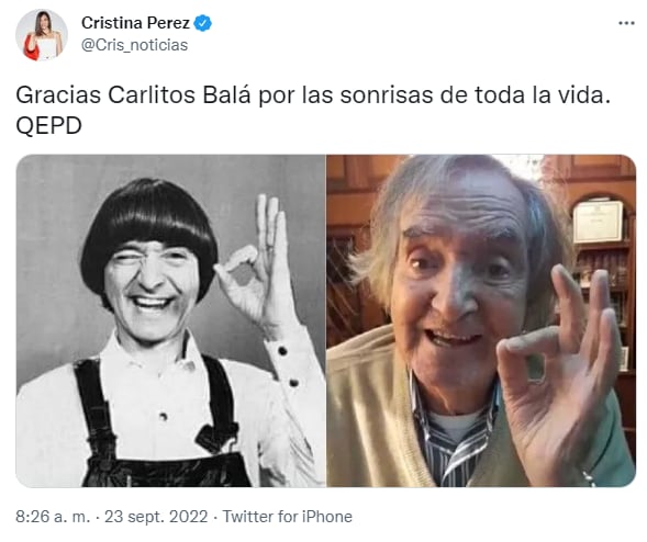 El adiós de las celebridades a Carlitos Balá.