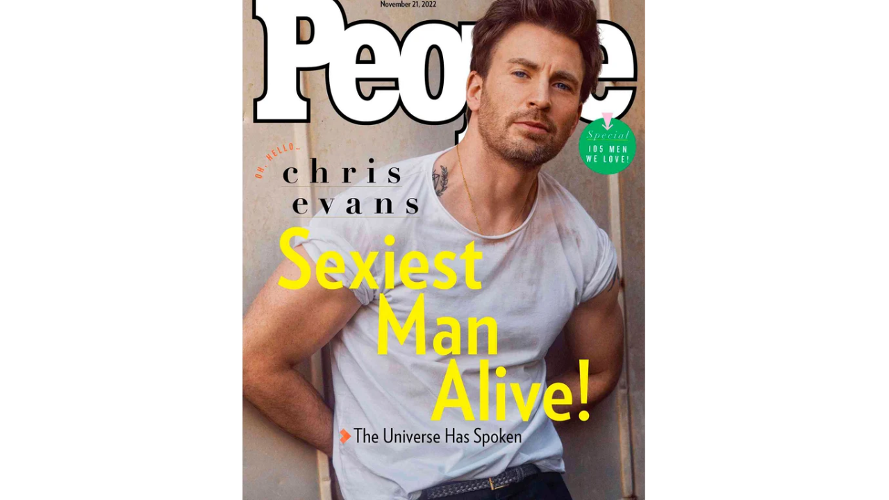 People eligió a Chris Evans como el hombre más sexy del mundo.