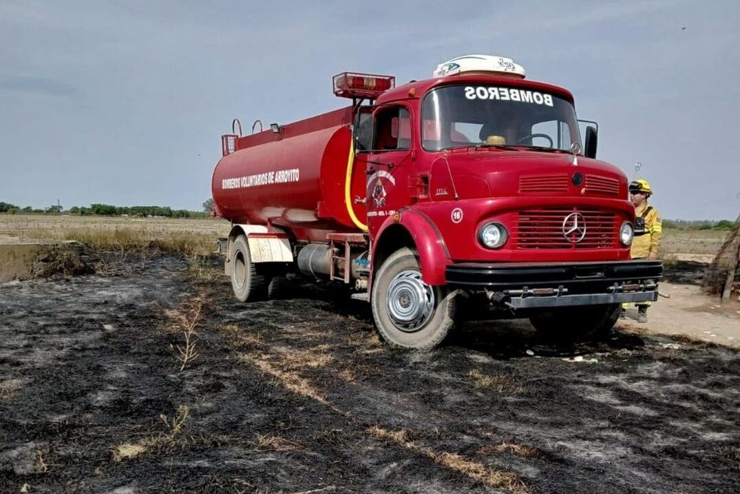 Incendio pastizales Arroyito