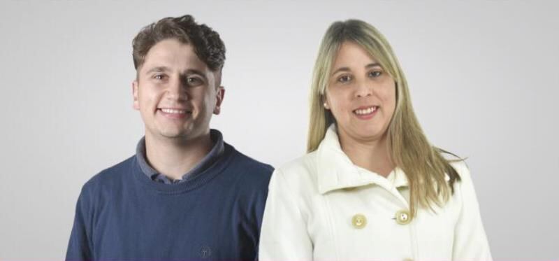 Lucas Faure y Andrea Horlacher precandidatos a concejales por Cambia Ya.