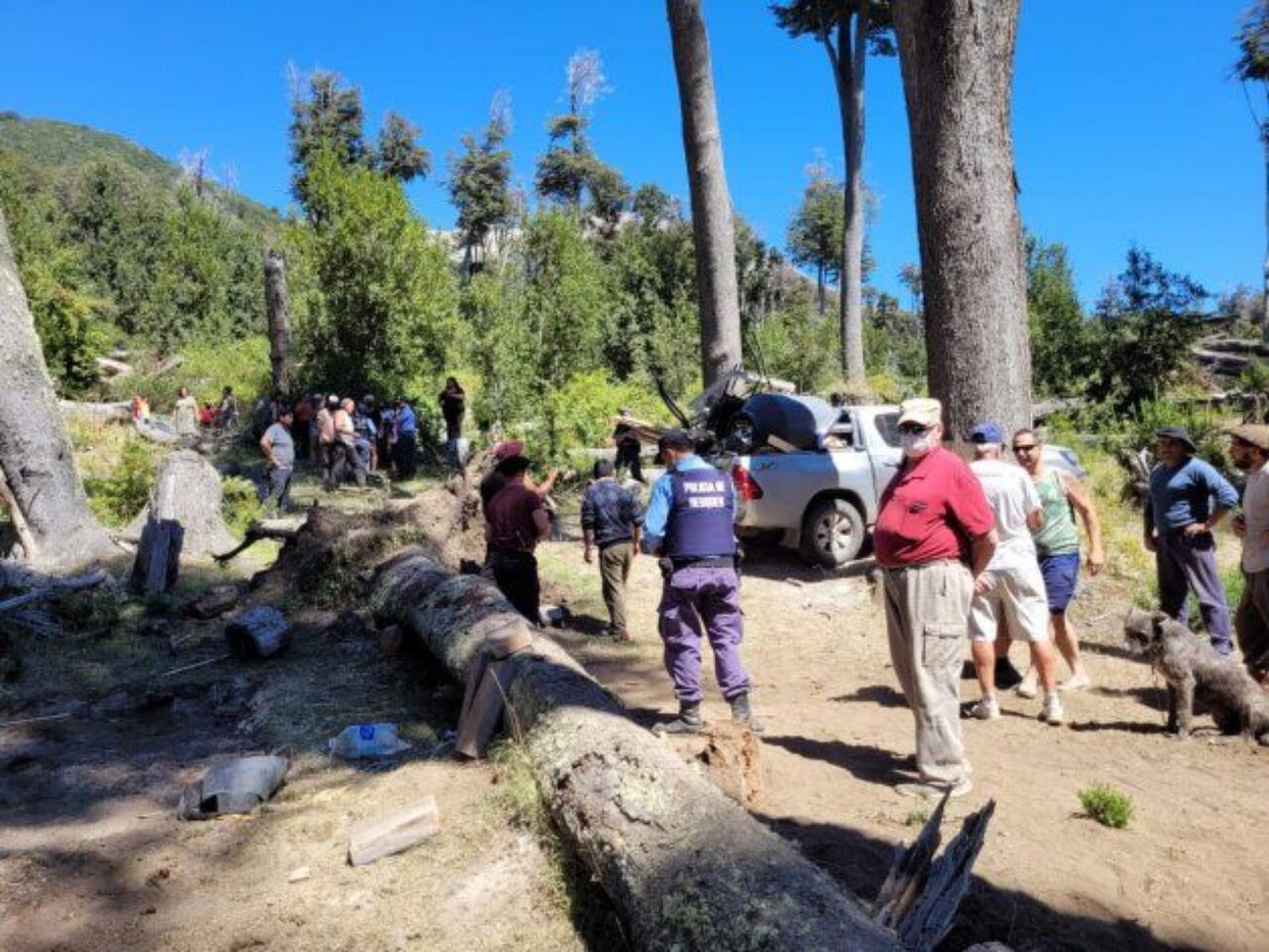 El desalojo se llevó a cabo de forma pacífica, según informó un vecino de la zona.