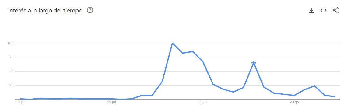 Gallardo en Google Trends