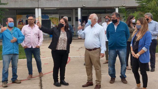 última visita de Miguel Lifschitz a Roldán.