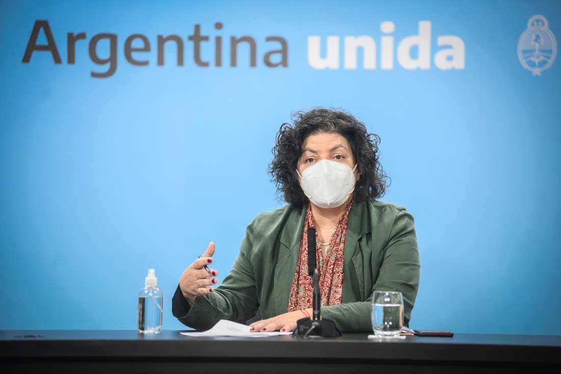 La ministra de Salud, Carla Vizzotti