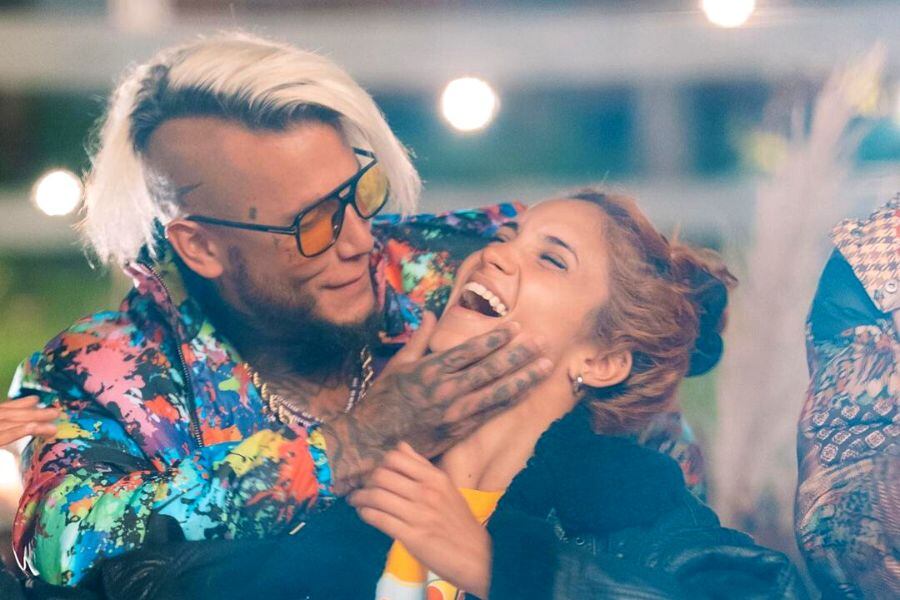 Álex Caniggia y Melody Luz