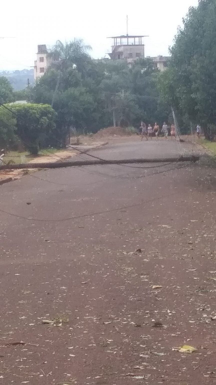 Fuerte temporal generó daños en barrios de Campo Viera y Leandro N. Alem.