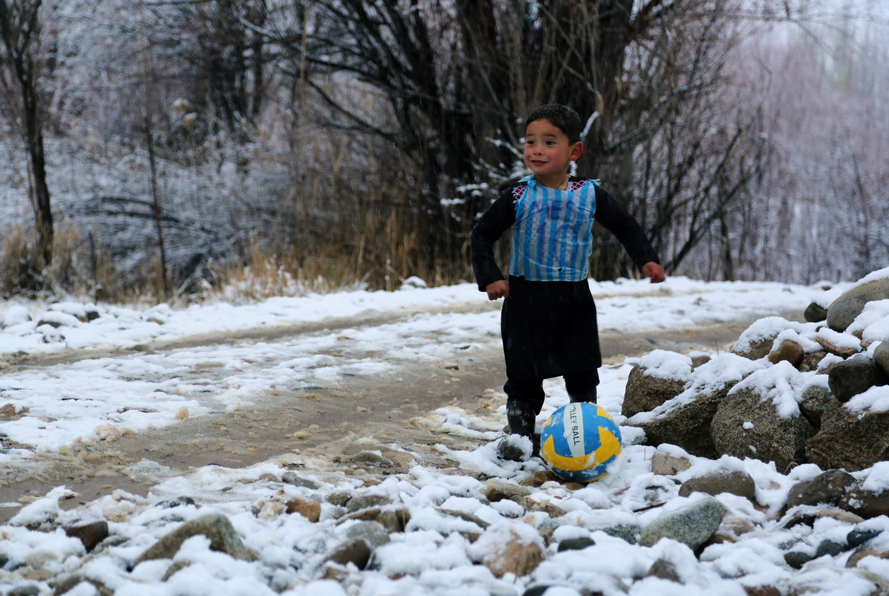 Murtaza Ahmadi, el niño afgano que quiere salir de su país.