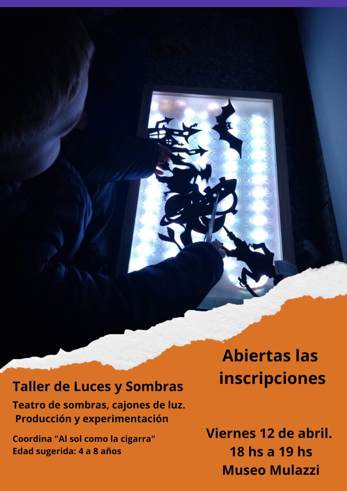 Taller de  luces y sombras en el Museo Mulazzi