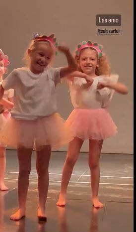 Las niñas bailaron juntas la coreo de fin de año.