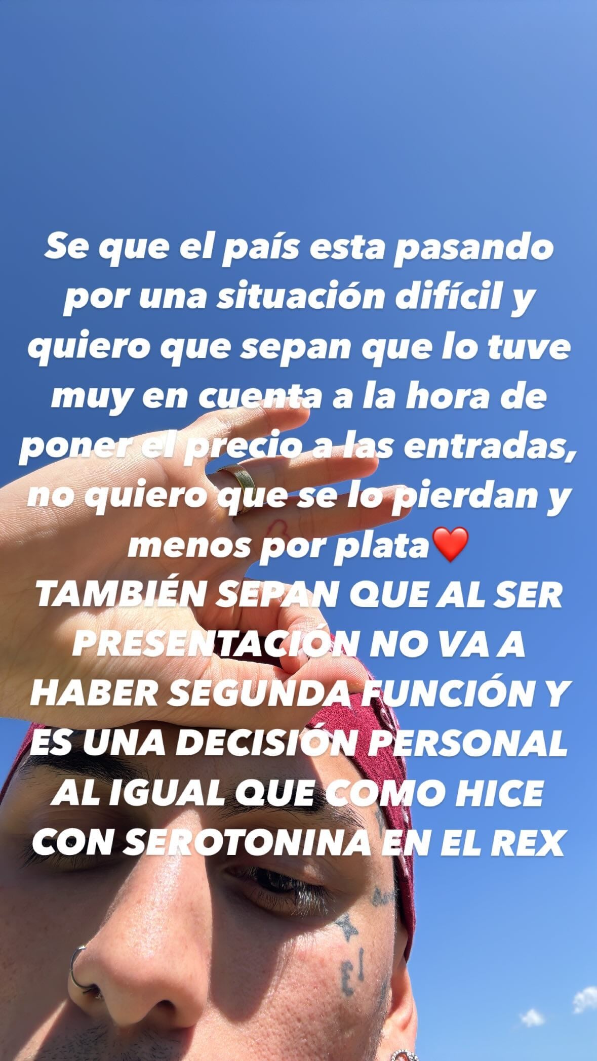 Khea se refirió a la situación económica de Argentina tras lanzar su show de Trapicheo