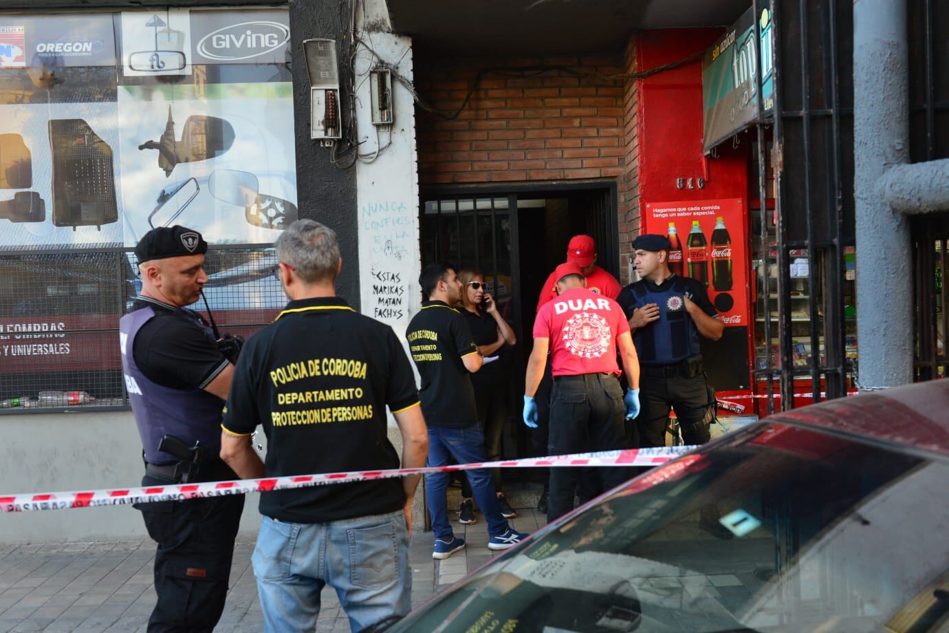 Marcha y operativo por Anahí Bulnes.