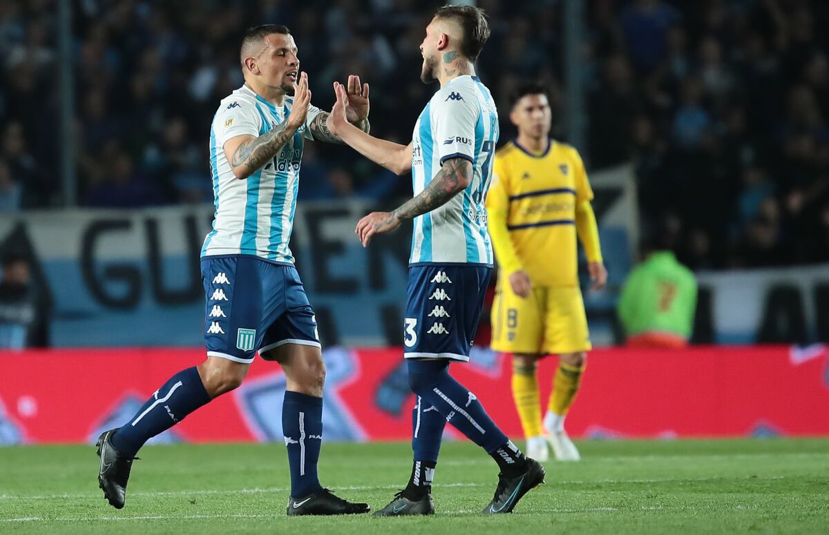 Racing le ganó a Boca 2 a 1 en tiempo de descuento por la Copa de la Liga Profesional