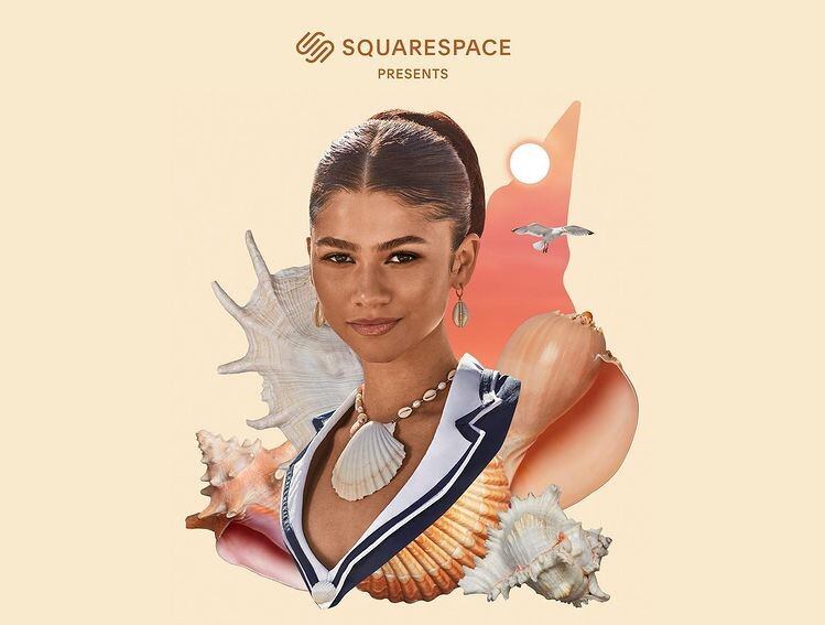 Zendaya para la campaña de la empresa Squarespace.