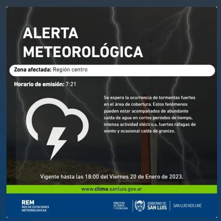 Alerta meteorológica.