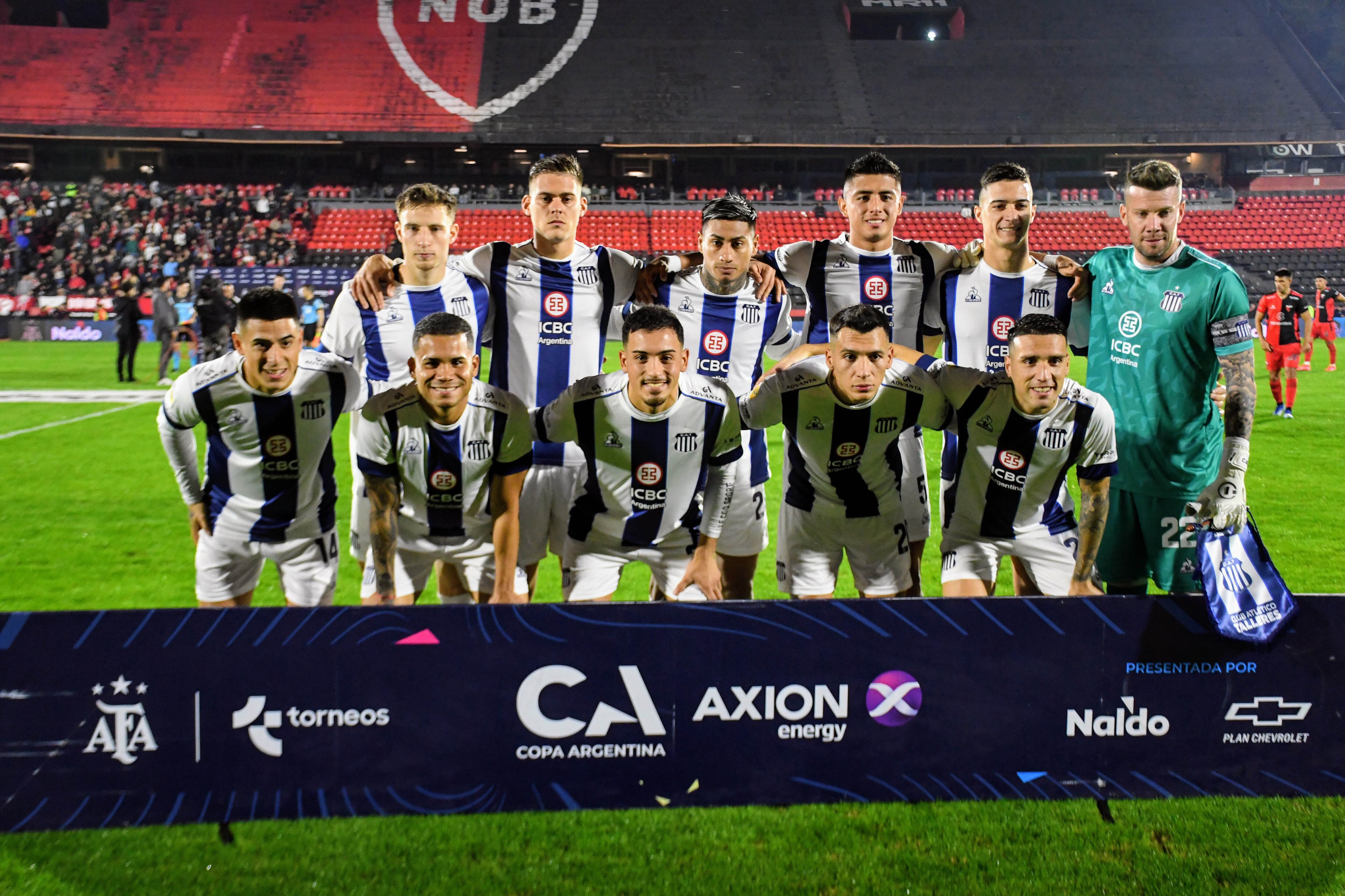 La formación de Talleres que enfrentó a Colón en la Copa Argentina. (Fotobaires)