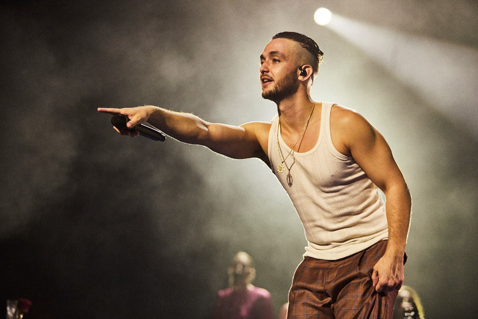 C. Tangana, esplendoroso durante su show porteño. (Gentileza @totopons y @cataalmadamusic)