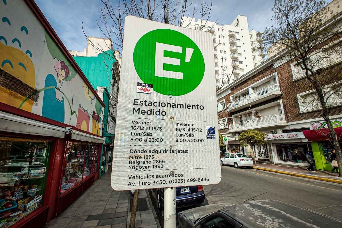 Estacionamiento medido en Mar del Plata