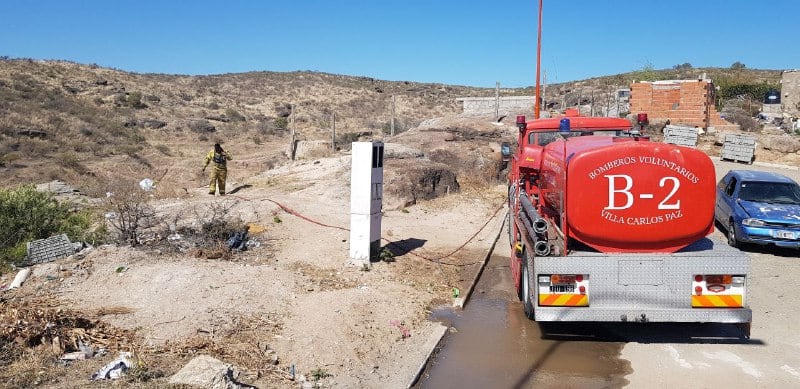 Incendio en Carlos Paz