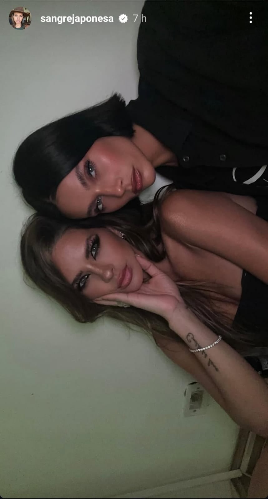 Encuentro explosivo: La China Suárez y Valentina Zenere encendieron Instagram con un look total black mega osado