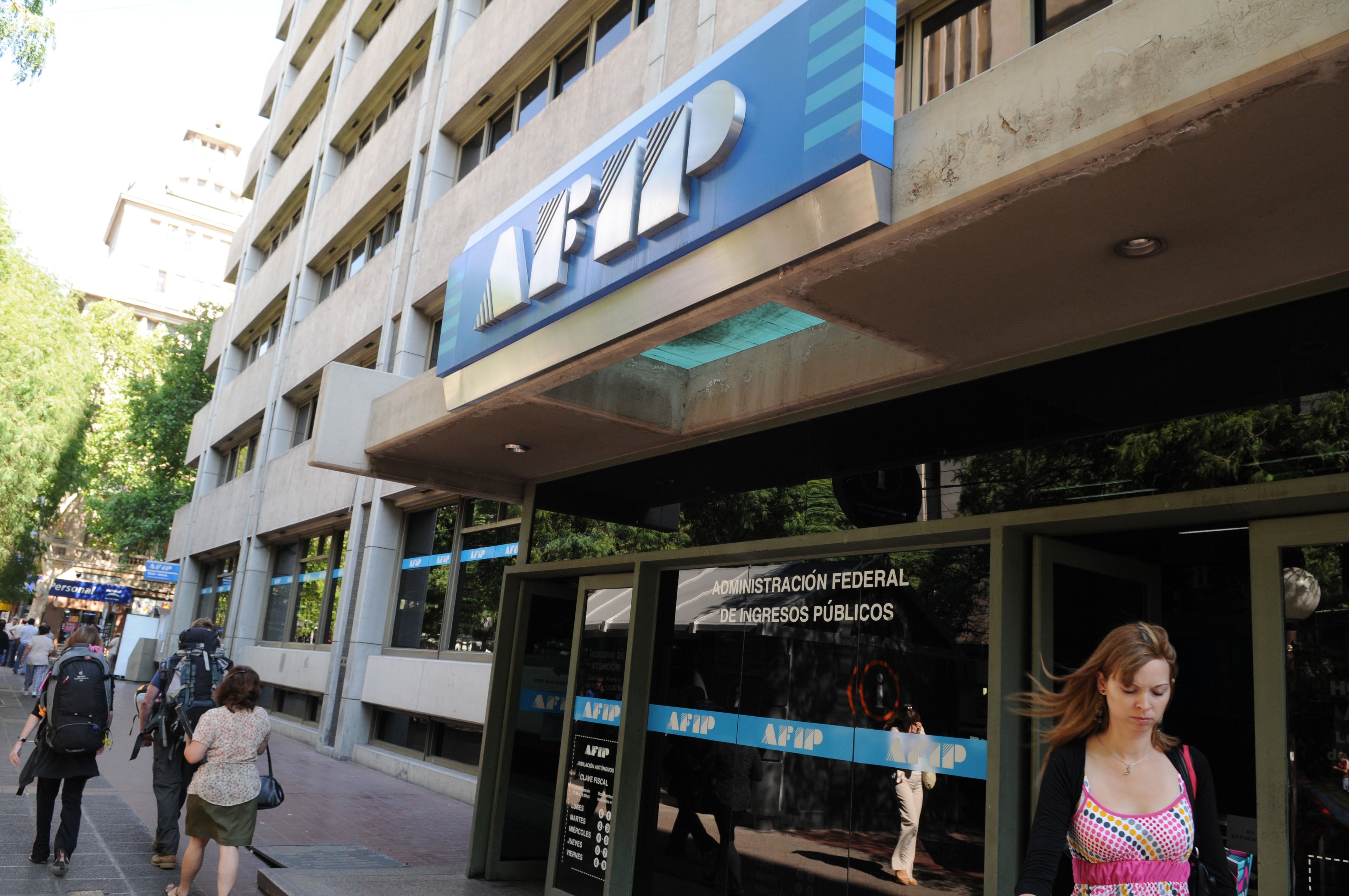 Frente del edificio de Afip