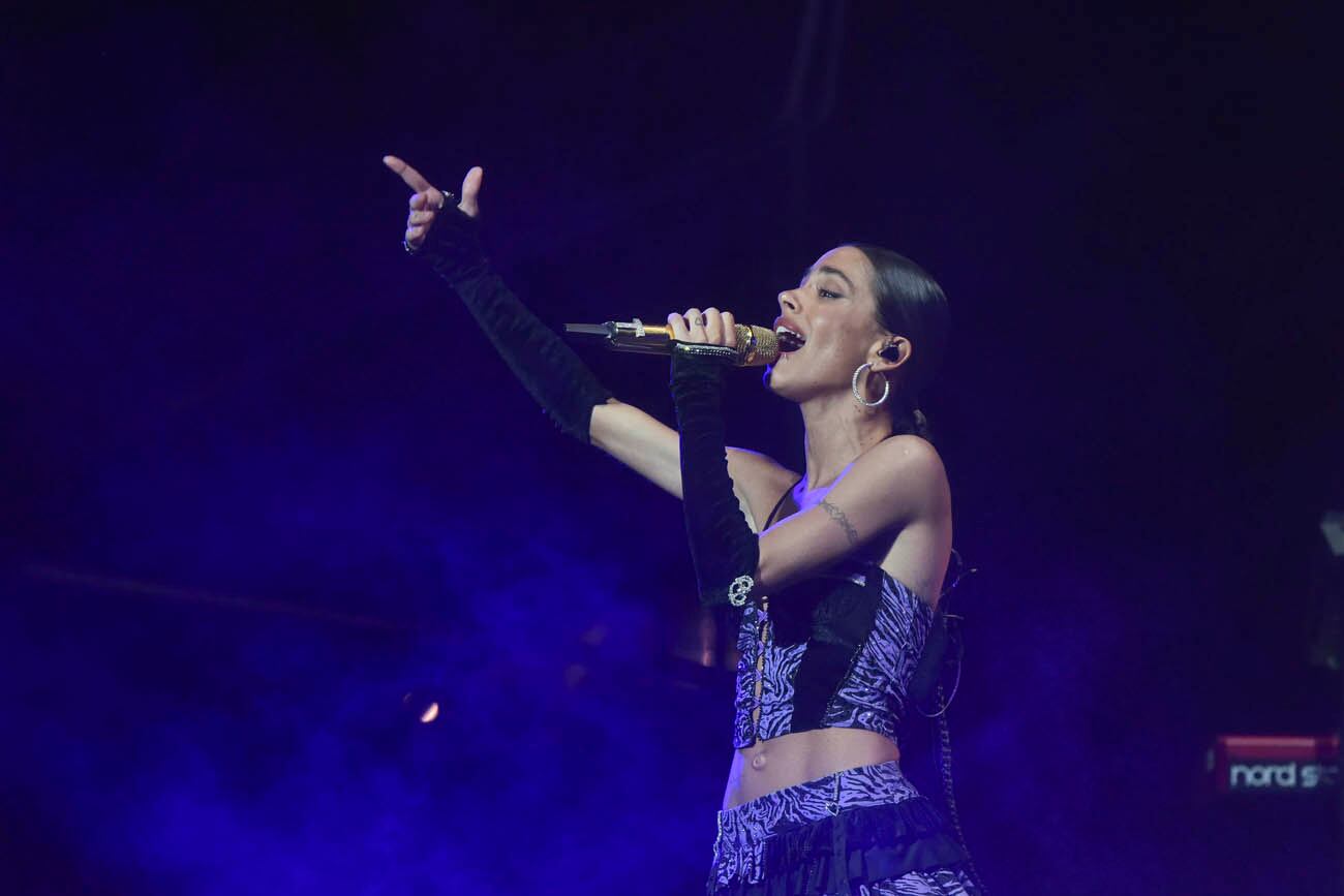 Tini Stoessel en el estadio Kempes (Facundo Luque / La Voz)