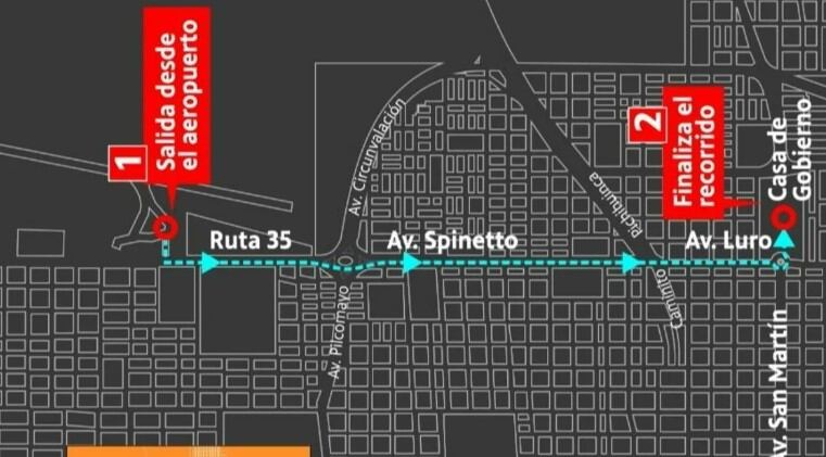 Así será el recorrido de los vecinos de Santa Rosa al homenajear a Mac Allister.