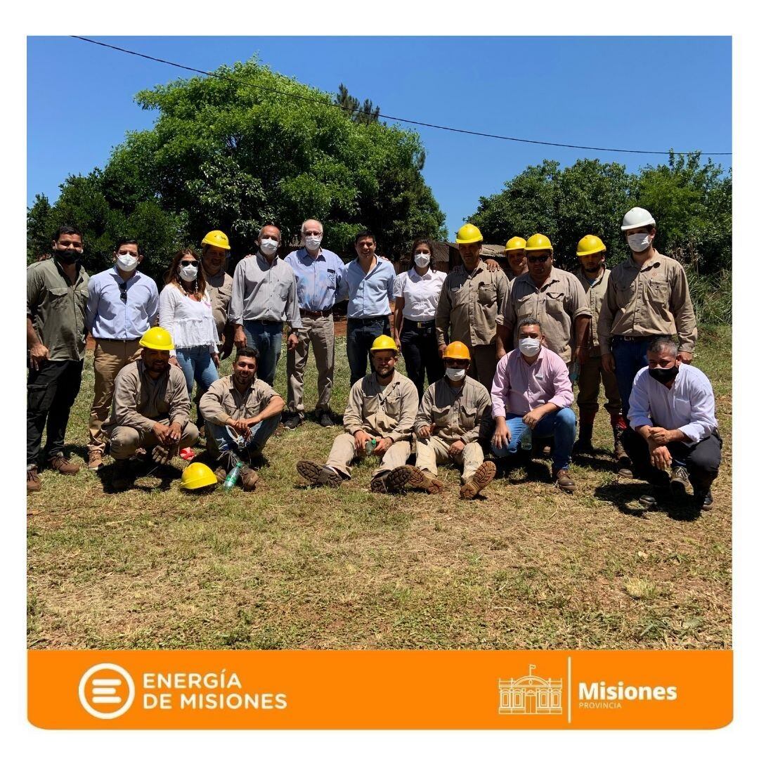 La empresa Energía de Misiones realizó obras en San Ignacio.