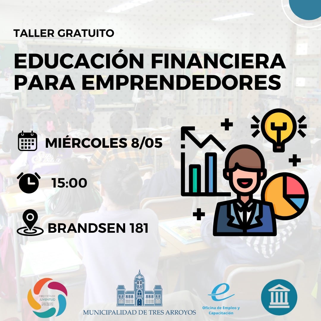 Taller de Educación financiera en la Dirección de Políticas para la Juventud de Tres Arroyos