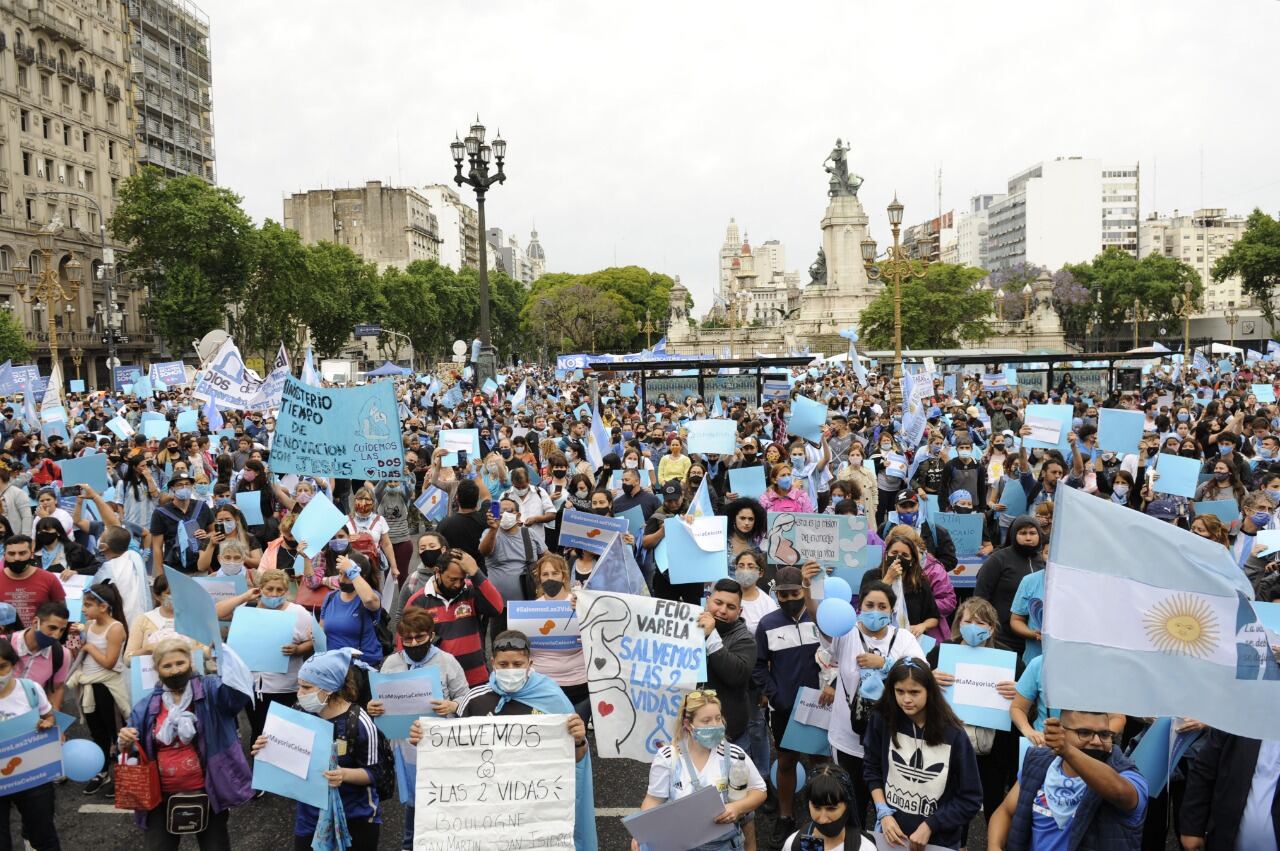 La marcha “Salvemos las dos Vidas” en el Congreso